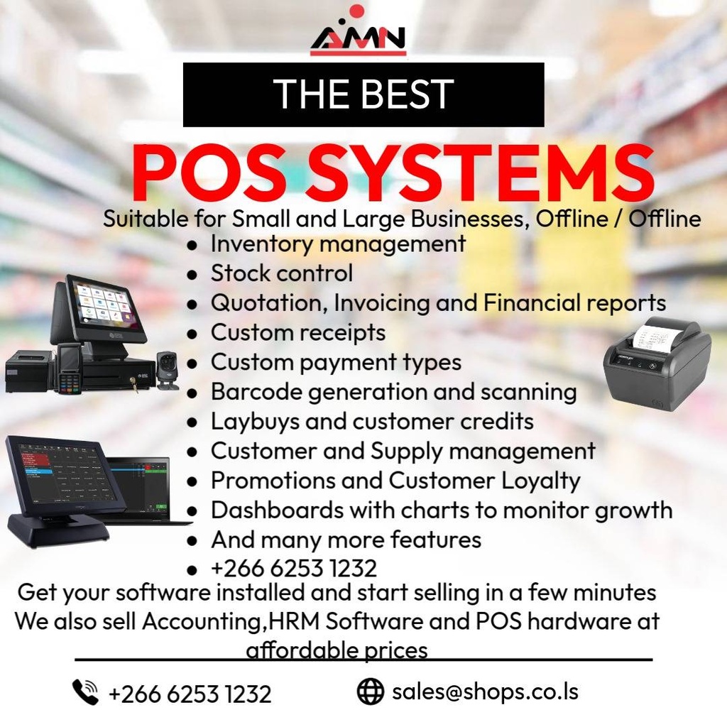AMN cloud POS @ M2400 per annum